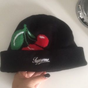 supreme cherry beanie